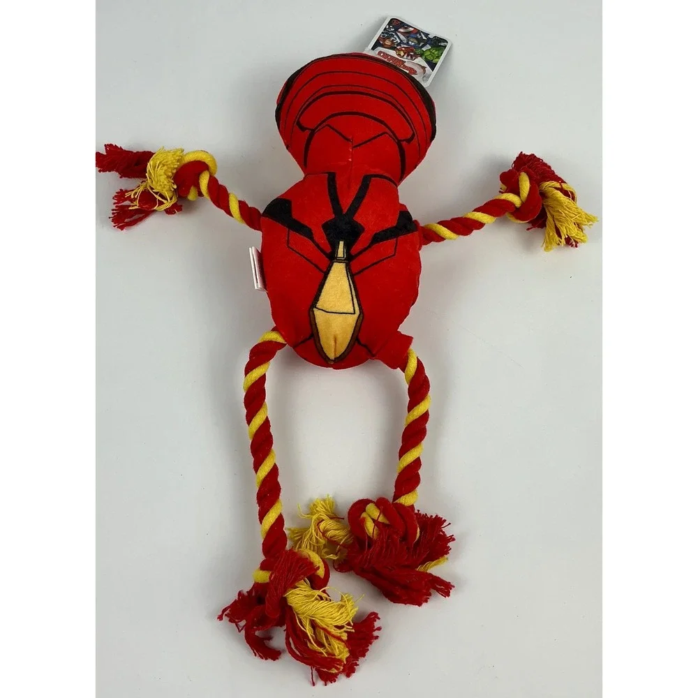 Marvel Avengers Iron Man Rope Limb Plush Dog Toy Fetch for Pets‎ FFP16511 NWT